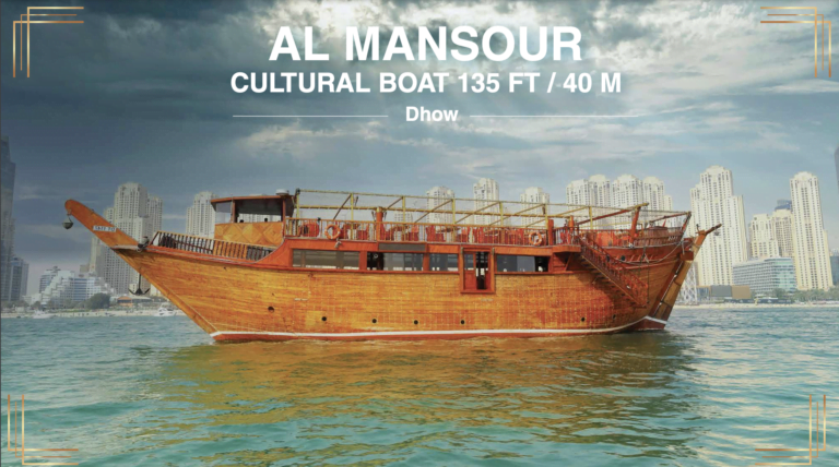 Dubai Marina dhow cruise Cultural Boat